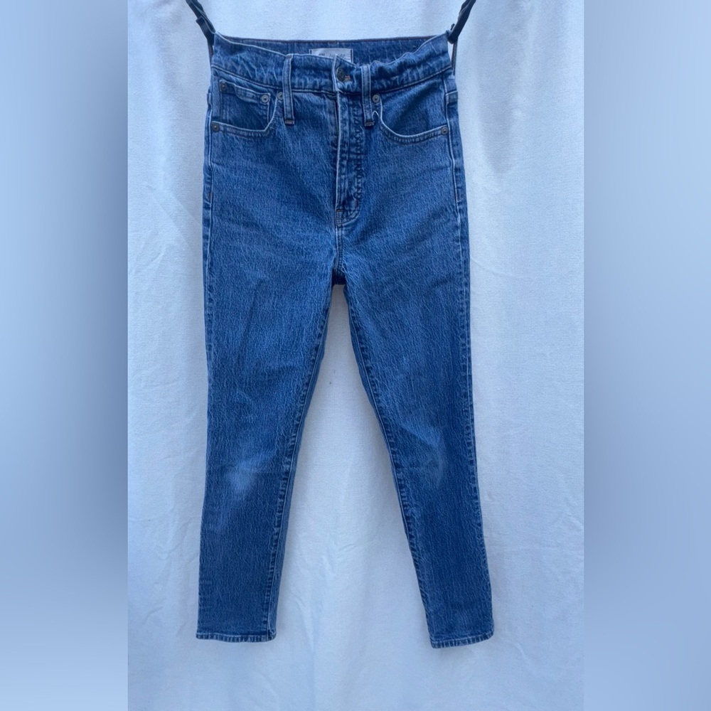 Madewell High Rise Denim Blue Skinny Jeans Size 25